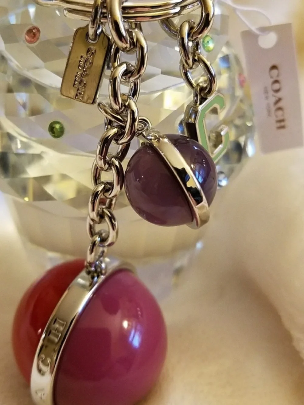 Coach NASA Orbit Keychain, also known as the Orb Mix Bag Charm NWT - Picture 3 of 10